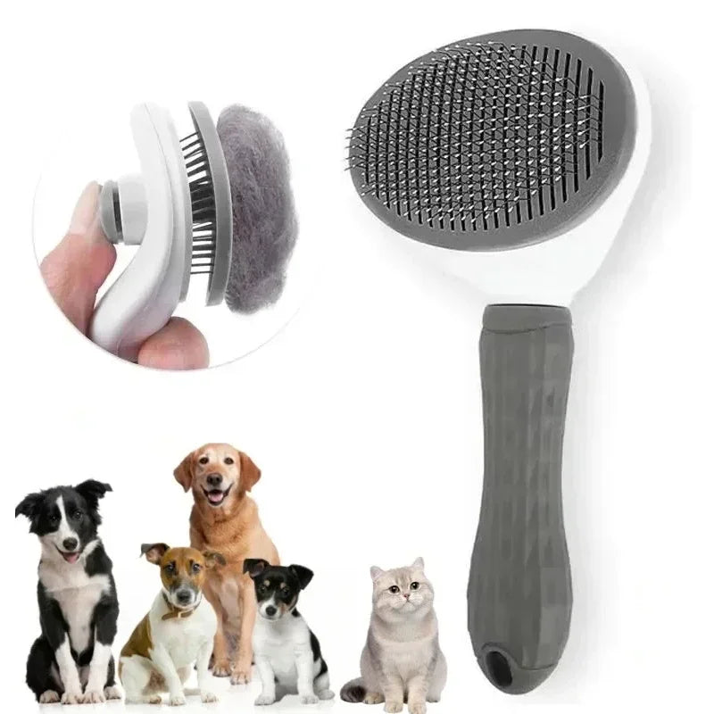 Self-Cleaning Pet Hair Remove Comb Cat Slicker Brush Pet Hair Removal Comb for Cats Grooming Brushes Dog Combs Cat Accessories