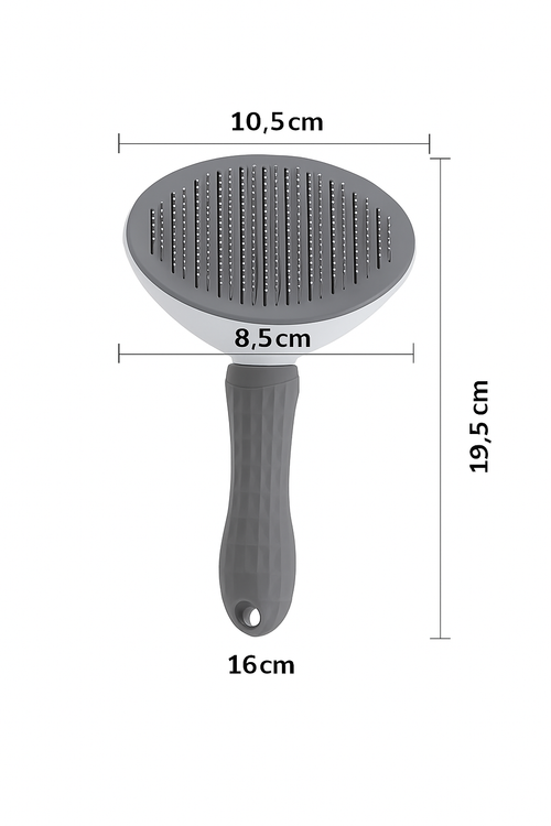 Brosse autonettoyante pour chien et chat